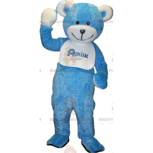 Costume de mascotte BIGGYMONKEY™ de nounours d'ourson bleu et