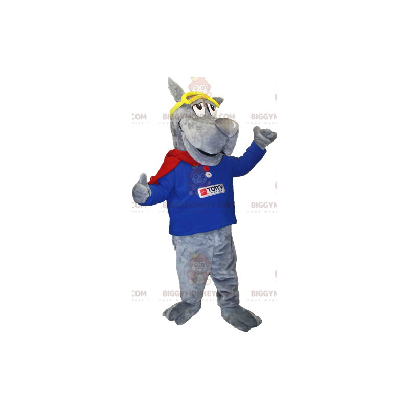 Kæmpe grå hund BIGGYMONKEY™ maskotkostume Mountain BIGGYMONKEY™ Kæmpe grå hund BIGGYMONKEY™ maskotkostume Mountain BIGGYMONKEY™