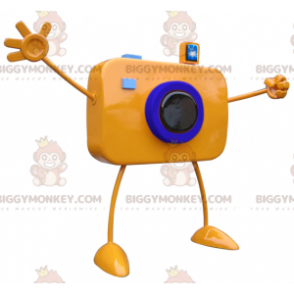 Orange Giant Camera Big Arms BIGGYMONKEY™ Maskottchen-Kostüm - Maskottchen von Objekten - BIGGYMONKEY_06788 - BiggyMonkey.com