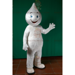 Traje de mascote BIGGYMONKEY™ todo branco boneco de neve com