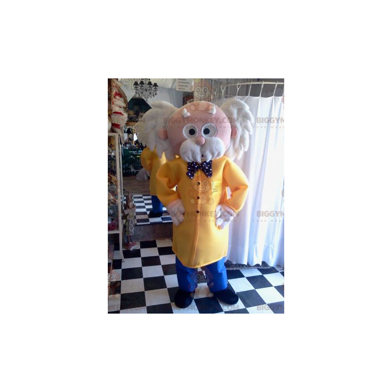 Very Stylish Grandpa BIGGYMONKEY™ Mascot Costume with Jacket and Bow Tie