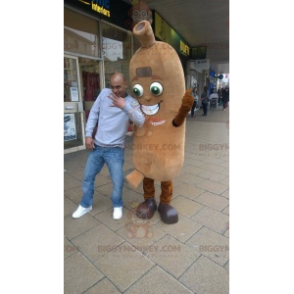 Riesenwurst BIGGYMONKEY™ Maskottchenkostüm. Deli BIGGYMONKEY™