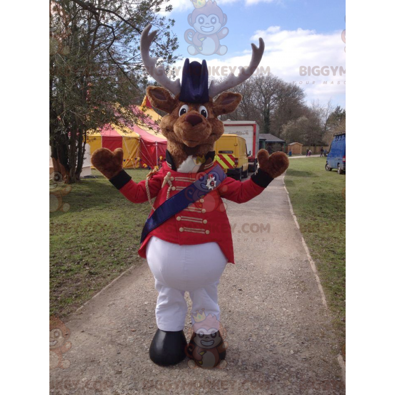 Cirkuskostume Caribou-rensdyr BIGGYMONKEY™ maskotkostume - Cirkuskostume Caribou-rensdyr BIGGYMONKEY™ maskotkostume -