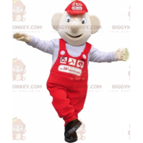 Garage Worker Salesman BIGGYMONKEY™ Mascot Costume -