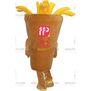 Kostým maskota BIGGYMONKEY™ Kužel hranolků. Obchod s občerstvením Kostým maskota BIGGYMONKEY™ - Jídlo maskot - BiggyMonkey.com