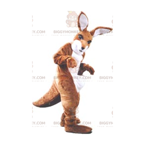 Brown and White Kangaroo BIGGYMONKEY™ Mascot Costume -