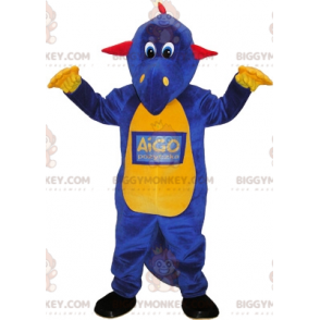 Costume de mascotte BIGGYMONKEY™ de dinosaure de dragon rouge