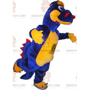 Tricolor Dinosaur BIGGYMONKEY™ Mascot Costume. Dragon