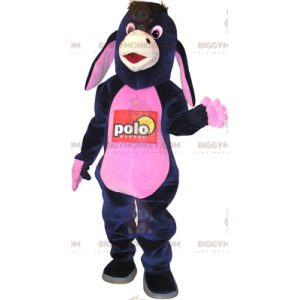 Μπλε και ροζ Κοστούμι μασκότ Jenny Donkey BIGGYMONKEY™. Στολή