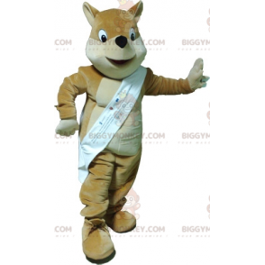 Sehr realistisches beige-weißes Eichhörnchen BIGGYMONKEY™