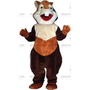Brun gnagare ekorrhamster BIGGYMONKEY™ maskotdräkt -