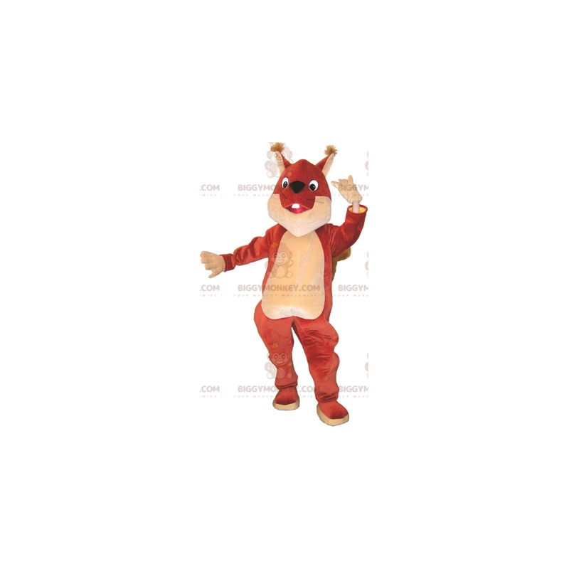 Very Cute Brown and Beige Squirrel BIGGYMONKEY™ Mascot Costume Very Cute Brown and Beige Squirrel BIGGYMONKEY™ Mascot Costume