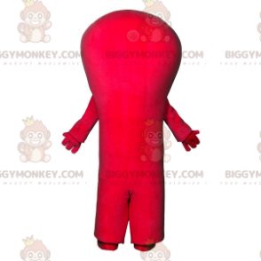 Costume da mascotte BIGGYMONKEY™ alieno rosso con 3 occhi e
