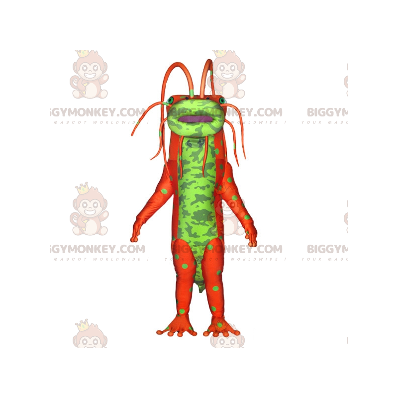 Costume de mascotte BIGGYMONKEY™ de monstre d'insecte vert et