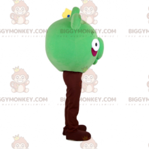 Costume de mascotte BIGGYMONKEY™ Angry Birds verte. Costume de