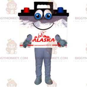 Färgglad leende jättebilbatteri BIGGYMONKEY™ maskotdräkt - Oklassificerade maskot - BIGGYMONKEY_06873 - BiggyMonkey.com