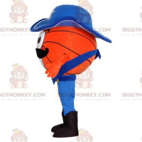 Basketball BIGGYMONKEY™ Mascot Costume Dressed As A Cowboy -