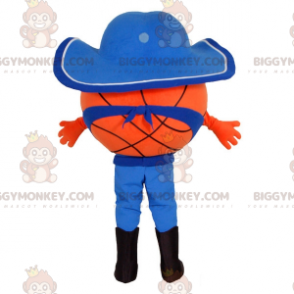 Basketball BIGGYMONKEY™ Mascot Costume Dressed As A Cowboy -
