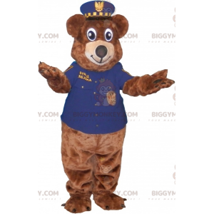Στολή μασκότ Brown Bear BIGGYMONKEY™ ντυμένη με στολή αστυνομικού - Μασκότ αρκούδας - BIGGYMONKEY_06876 - BiggyMonkey.com