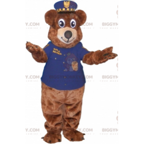 Στολή μασκότ Brown Bear BIGGYMONKEY™ ντυμένη με στολή αστυνομικού - Μασκότ αρκούδας - BIGGYMONKEY_06876 - BiggyMonkey.com