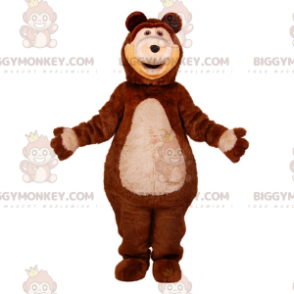 Kostým maskota plyšového medvídka BIGGYMONKEY™ hnědého a hnědého obřího medvěda - Maskot medvěda - BiggyMonkey.com
