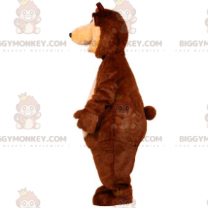 Kostým maskota plyšového medvídka BIGGYMONKEY™ hnědého a hnědého obřího medvěda - Maskot medvěda - BiggyMonkey.com