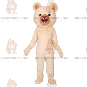 Blødt og sødt kæmpe beige bjørn BIGGYMONKEY™ maskotkostume -