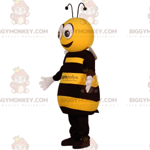 Kostým maskota BIGGYMONKEY™ obří žluté a černé včely. Kostým