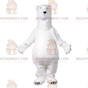 Erittäin realistinen jääkarhu BIGGYMONKEY™ maskottiasu.