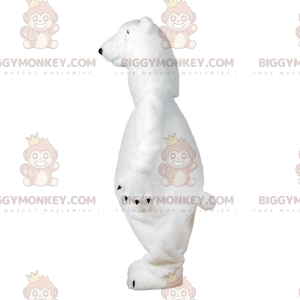 Very realistic polar bear BIGGYMONKEY™ mascot costume. Polar