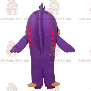 Αστείος γελώντας μοβ και μπεζ στολή μασκότ BIGGYMONKEY™ ψαριού - Μασκότ ψαριών - BIGGYMONKEY_06884 - BiggyMonkey.com