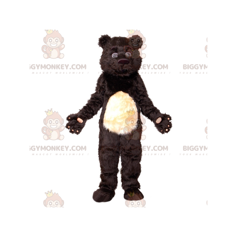 Costume de mascotte BIGGYMONKEY™ d'ours noir et blanc mignon et Costume de mascotte BIGGYMONKEY™ d'ours noir et blanc mignon et
