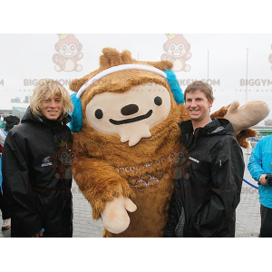 Quatchi Brown Yeti BIGGYMONKEY™ Mascot Costume Vancouver