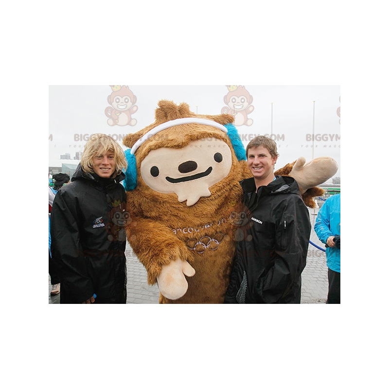 Quatchi Brown Yeti BIGGYMONKEY™ Mascot Costume Vancouver