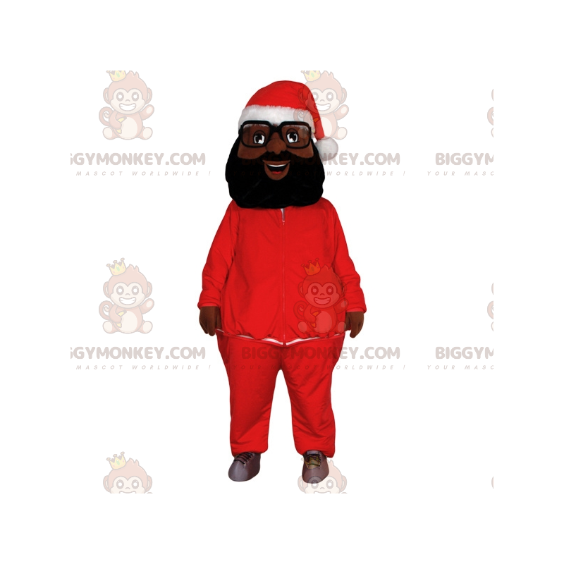 Costume de mascotte BIGGYMONKEY™ d'homme bronzé habille en père Costume de mascotte BIGGYMONKEY™ d'homme bronzé habille en père