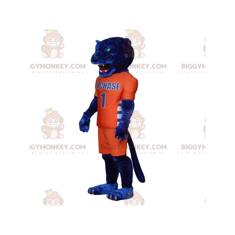 BIGGYMONKEY™ Costume da mascotte Tigre blu in abbigliamento BIGGYMONKEY™ Costume da mascotte Tigre blu in abbigliamento