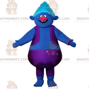 BIGGYMONKEY™ μασκότ Κοστούμι μπλε παχουλός άνδρας ντυμένος με
