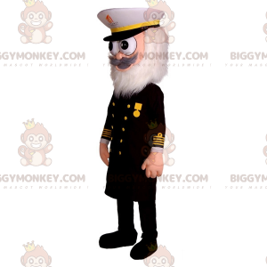 Captain BIGGYMONKEY™ Mascot Costume with Uniform and White