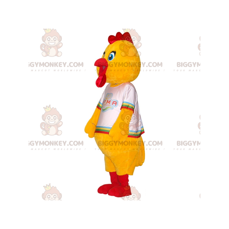 Gigantische kip BIGGYMONKEY™ mascottekostuum. Haan BIGGYMONKEY™ Gigantische kip BIGGYMONKEY™ mascottekostuum. Haan BIGGYMONKEY™