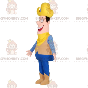 Farmer Cowboy BIGGYMONKEY™ Mascot Costume with Hat and Bandana