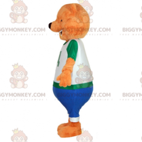 Orange Teddy BIGGYMONKEY™ Mascot Costume. Orange Bear