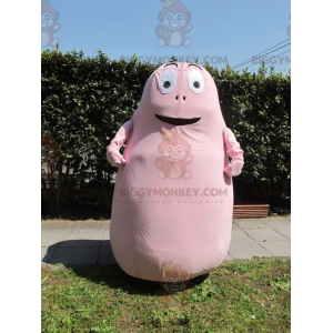 Barbapapa Beroemd roze stripfiguur BIGGYMONKEY™ mascottekostuum