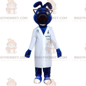 Κοστούμι μασκότ Blue Dog BIGGYMONKEY™ με παλτό γιατρού - Μασκότ σκυλιών - BIGGYMONKEY_06921 - BiggyMonkey.com