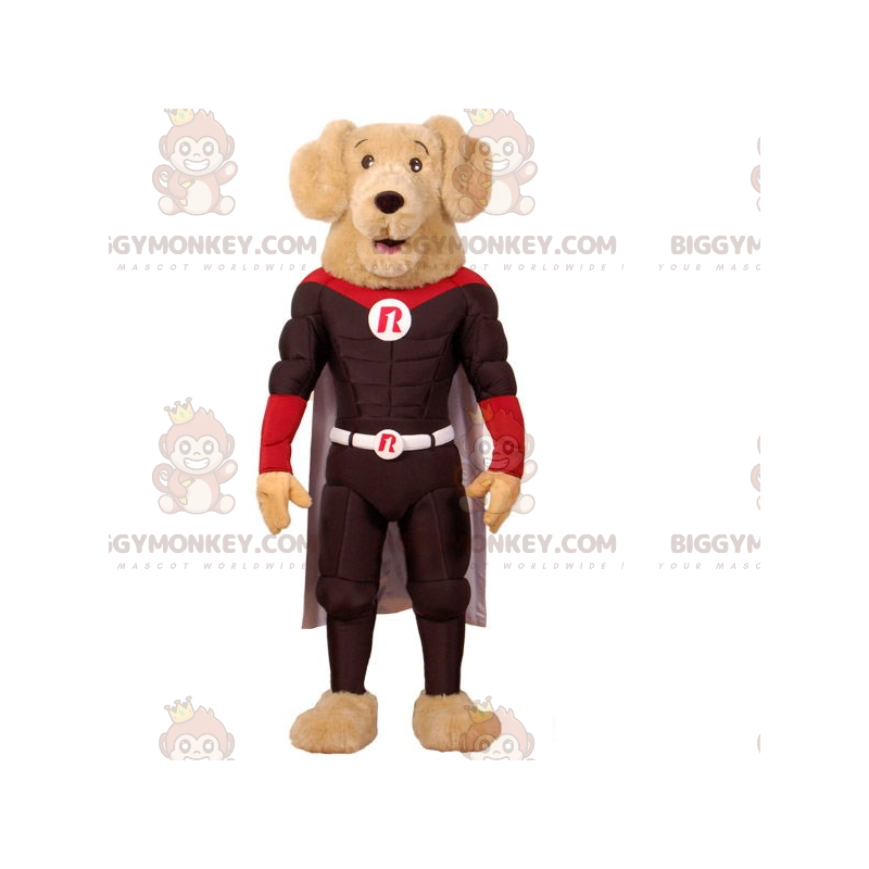BIGGYMONKEY™ Super Muscular Dog Mascot Costume In Superhero