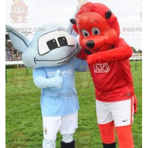 2 La mascotte di BIGGYMONKEY™: un orso rosso e un diavoletto