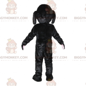 Morbido e simpatico costume da mascotte BIGGYMONKEY™ cane nero.