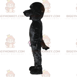 Soft and cute black dog BIGGYMONKEY™ mascot costume. dog