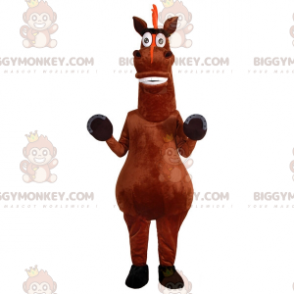 Erittäin hauska ruskea hevosen BIGGYMONKEY™ maskottiasu. hevosasu - Hevosen maskotit - BIGGYMONKEY_06933 - BiggyMonkey.com