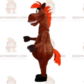 Very fun brown horse BIGGYMONKEY™ mascot costume. horse costume