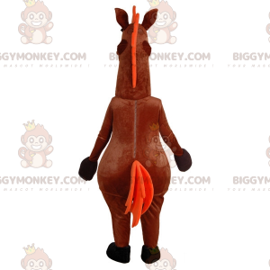 Πολύ διασκεδαστική στολή μασκότ BIGGYMONKEY™ καφέ αλόγου. στολή αλόγου - Μασκότ αλόγων - BIGGYMONKEY_06933 - BiggyMonkey.com